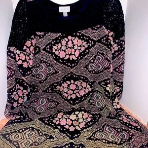 Spring Dress With Lace Shoulders